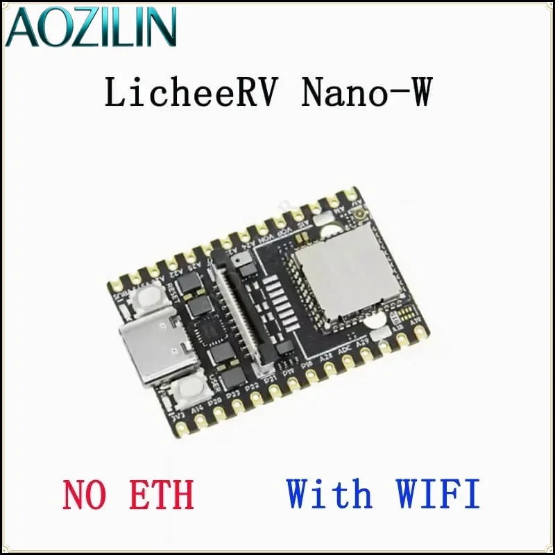 AOZILIN Sipeed LicheeRV Nano SG2002 RISC‑V Dev Board,WiFi6 Ethernet Linux Single Board Computer for AI IoT Embedded Project