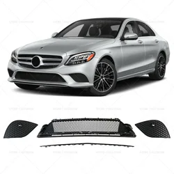 for 2015-2018 W205 Mercedes Benz C180 C200 C300 Bumper Lip Spoiler Splitters Diffuser Trim 2058852901 2058856301 2058852501