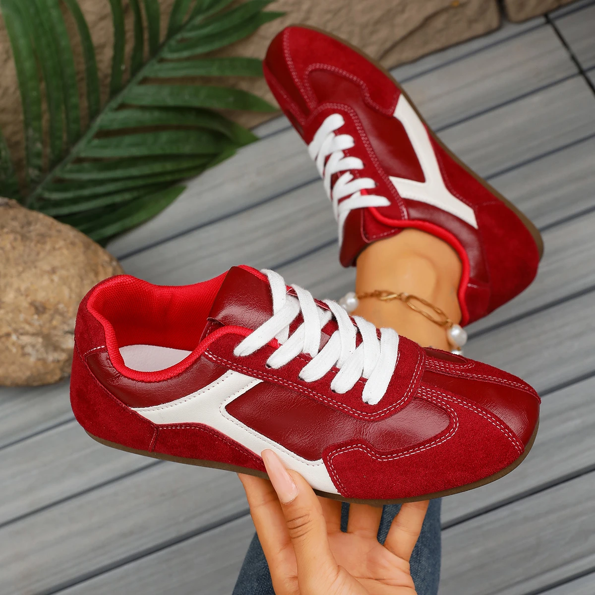 New Casual Shoes Fashion All-match Running Shoes Breathable Cloth Surface Lightweight Sports Women's Shoes Zapatos De Mujer
