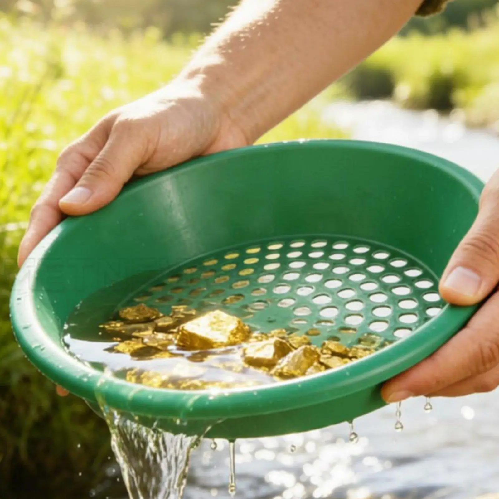 Thickened Gardening Sieve Mesh Soil Sifting Tray for Efficient Garden Debris Removal and River Exploration