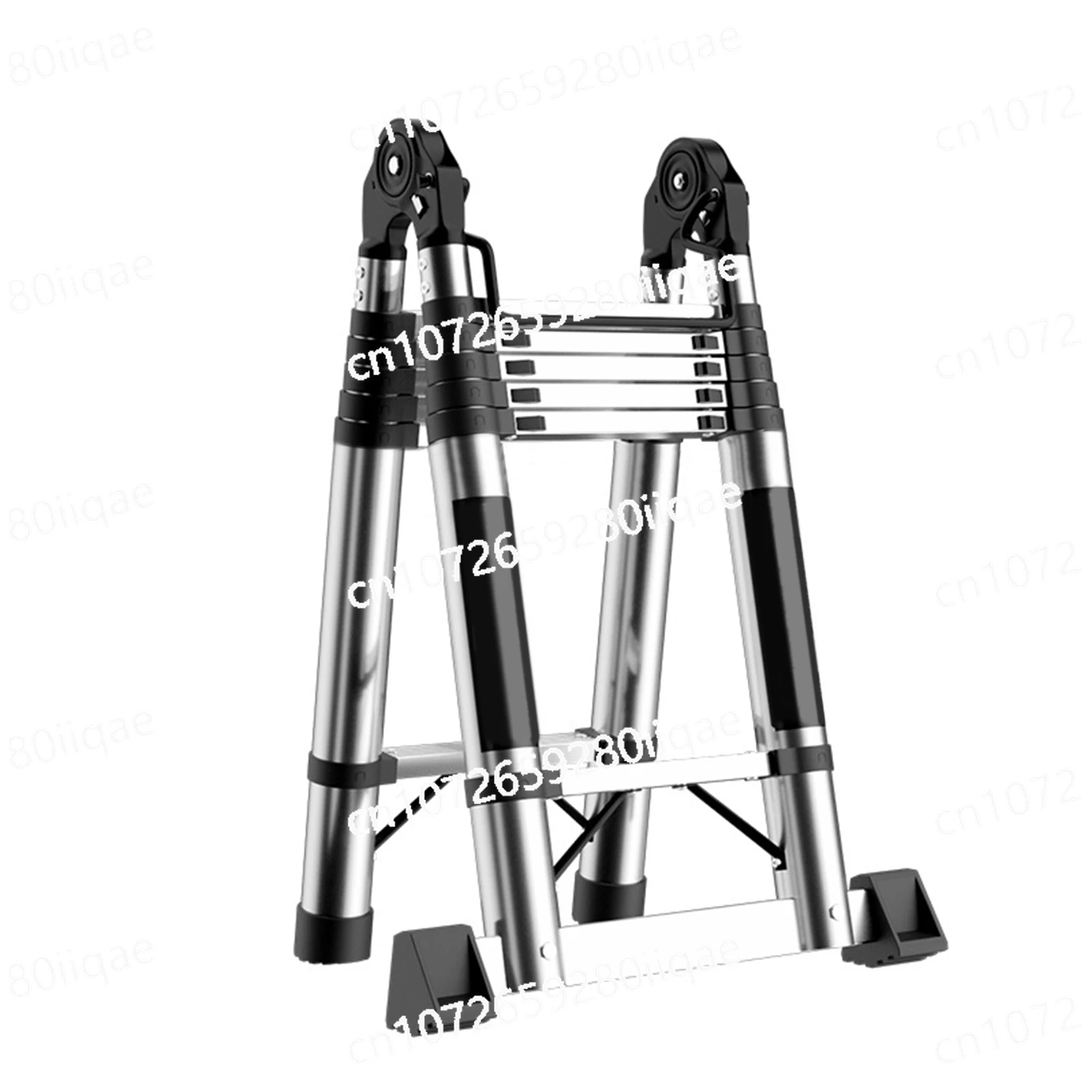 Stainless Steel Ladder A-type Telescopic Ladders 5-stage Ladder Folding Ladder Extension Step Ladders household Thicken Stairs