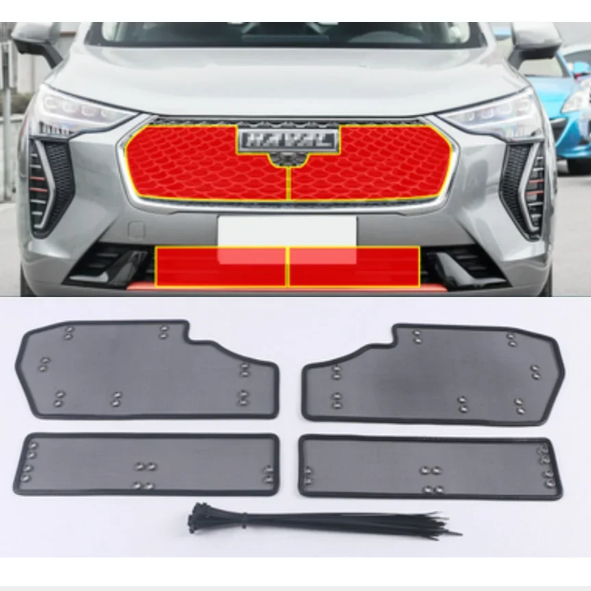 For Haval Jolion M6 PLUS Stainless Steel Car Front Grille Insert Net Screening Mesh Water Tank Engine Protection Accessories