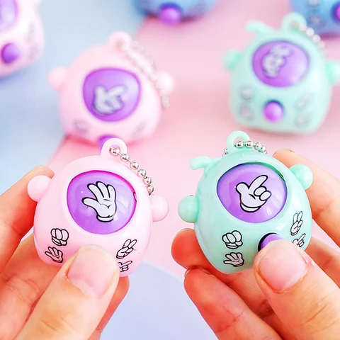 20-50Pcs  Mini Pop Keychains Toddler Sensory Fidget Toys Bulk Classroom Prizes Kids Birthday Party Favors Gift Bag Fillers