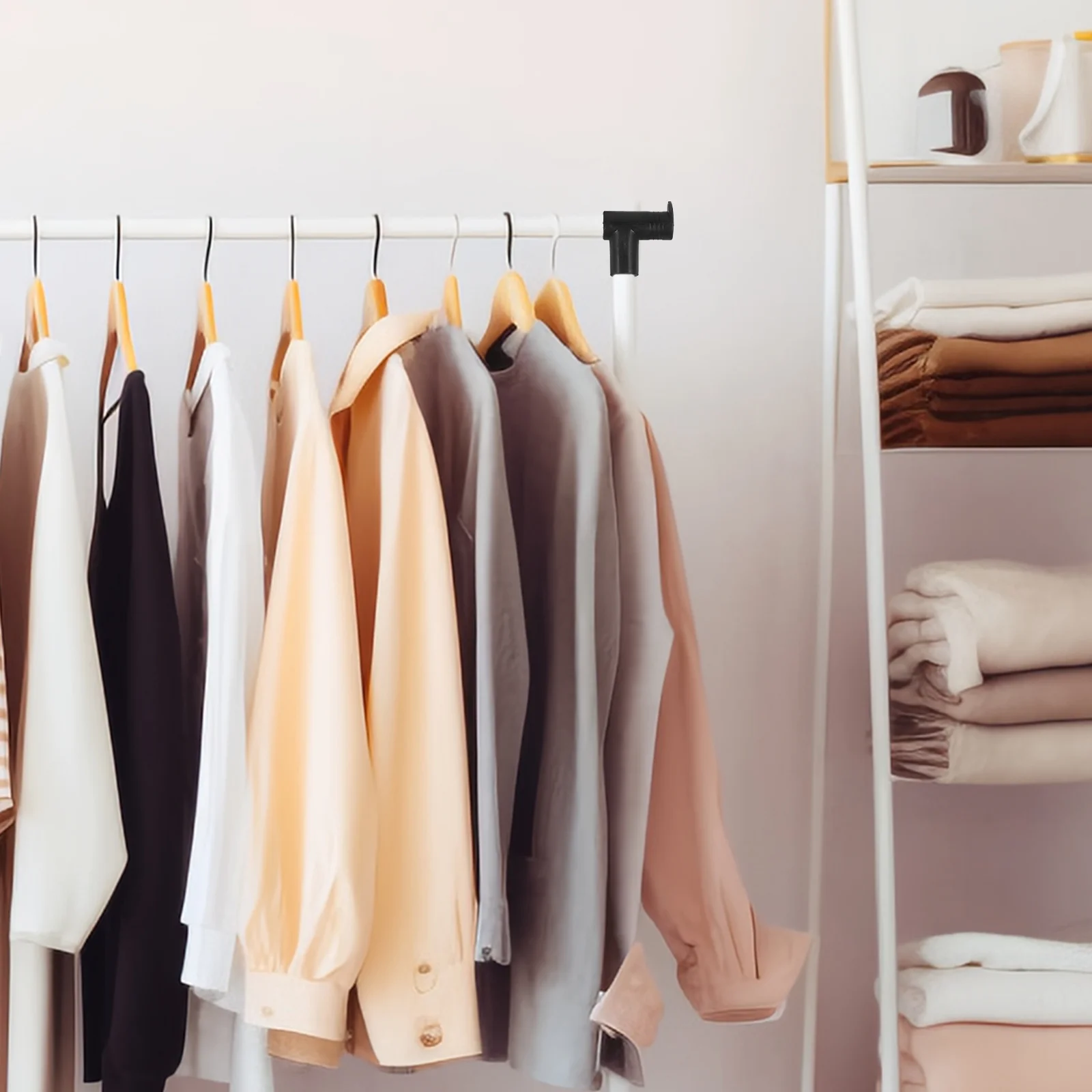 

2Pcs Clothes Rack Connectors Plastic Joints Stylish Home Decoration Kit Clothes Rack Connector Plastic Connector