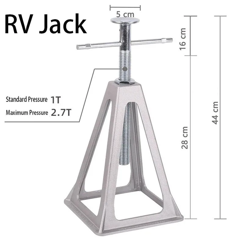 RV Stabilizer Jacks Aluminum Alloy Adjustable Car Lift Camper Leveling Blocks For Trailer Camper Motorhome No More Swaying