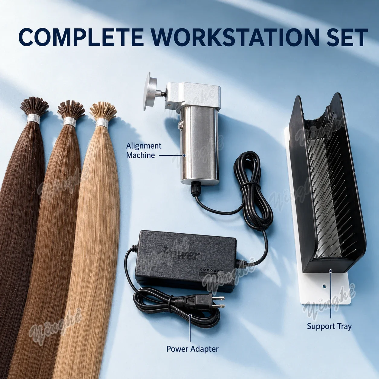 2026 New Auto Hair Aligner,Bulk Natural Hair Straightening Tool,Stainless Steel Portable Organizer,Salon Hair Stylist Must Have