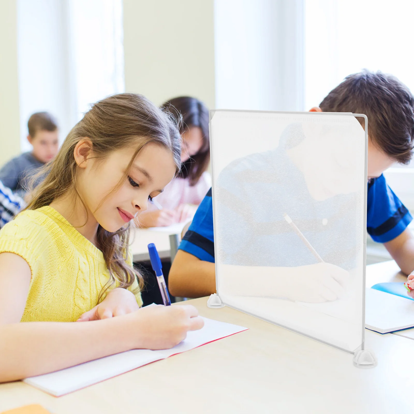 مجموعة واحدة من لوحة مقسمة المكتب الشفافة سهلة التنظيف، قسم حماية العطس لشاشة مكتب حماية المنطقة العامة #2