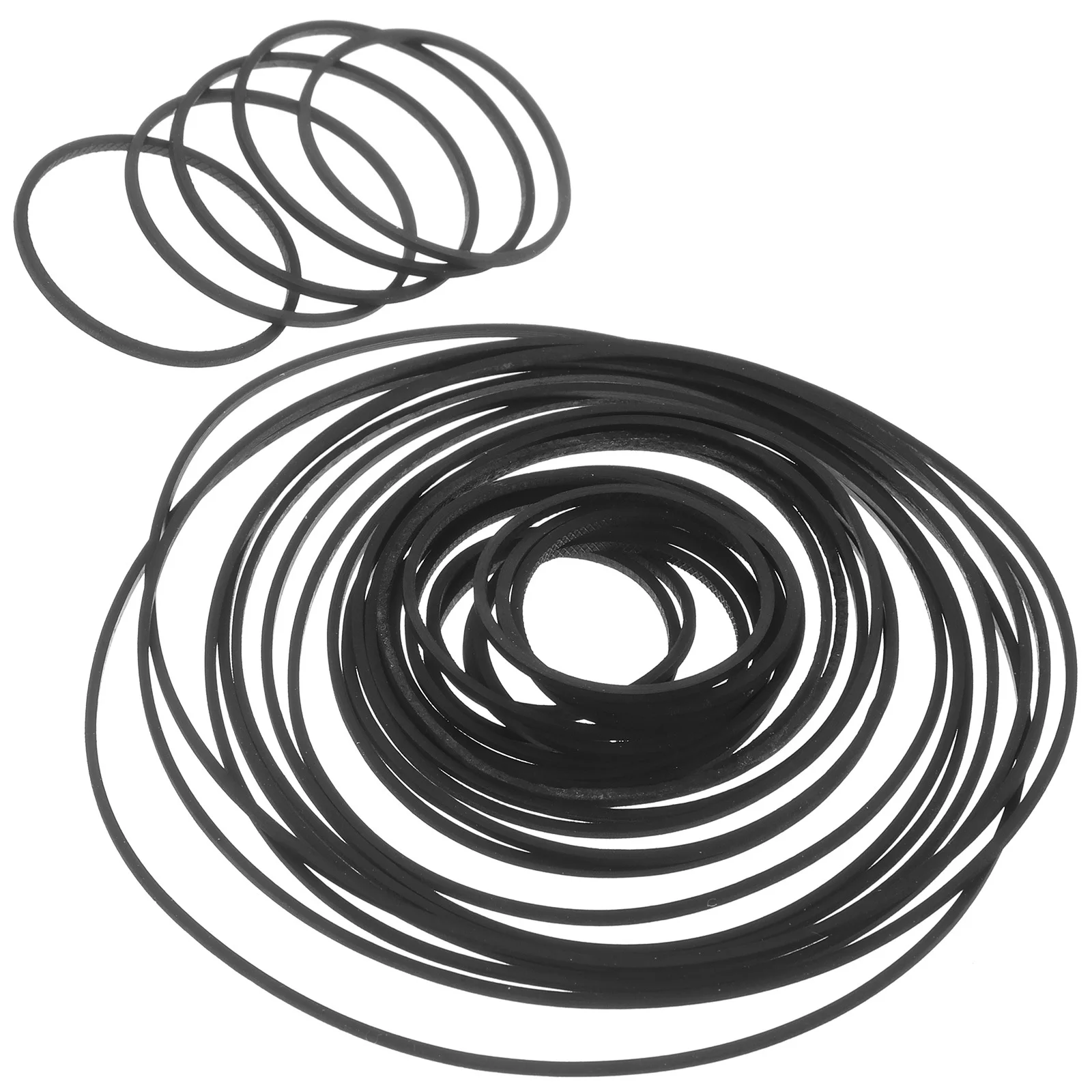 

60Pcs Recorder Rubber Belts Flexible Smooth Transmission Replacement Cassette Player Belts Cassette Recorder Repair