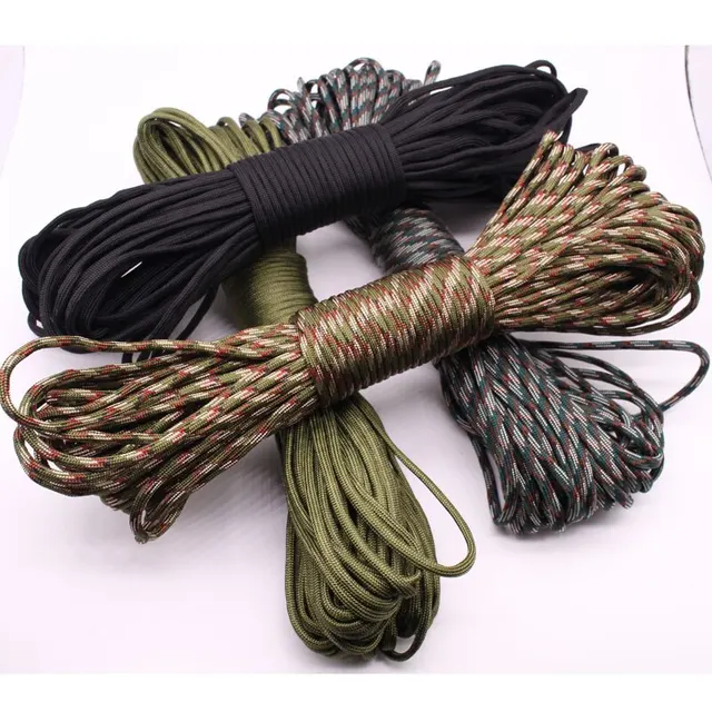 30M Paracord Outdoor Camping, Smycz survivalowa, Lina spadochronowa, Akcesoria do namiotów spacerowych