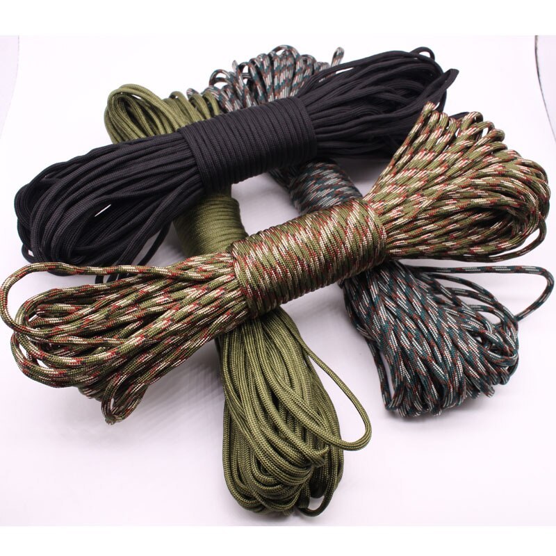  30M Paracord Outdoor Camping, Survival Lanyard, Parachute Rope, Walking Tent Accessories 