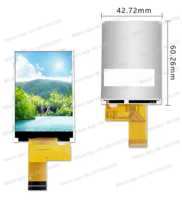 

2,4-дюймовый 24-контактный цветной ЖК-экран 65K/262K ILI9341 ST7789 Drive IC 240 (RGB) * 320 8/16-битный параллельный интерфейс без сенсорного экрана