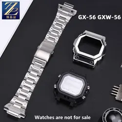 For Casio G-SHOCK large G square GX-56BB GXW-56 series modified precision steel case and strap