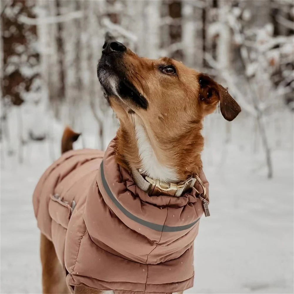 Winter Dog Clothes Reflective Waterproof Pet Down Jacket for Small Medium Dogs French Bulldog Golden Retriever Rain Coat Outfit