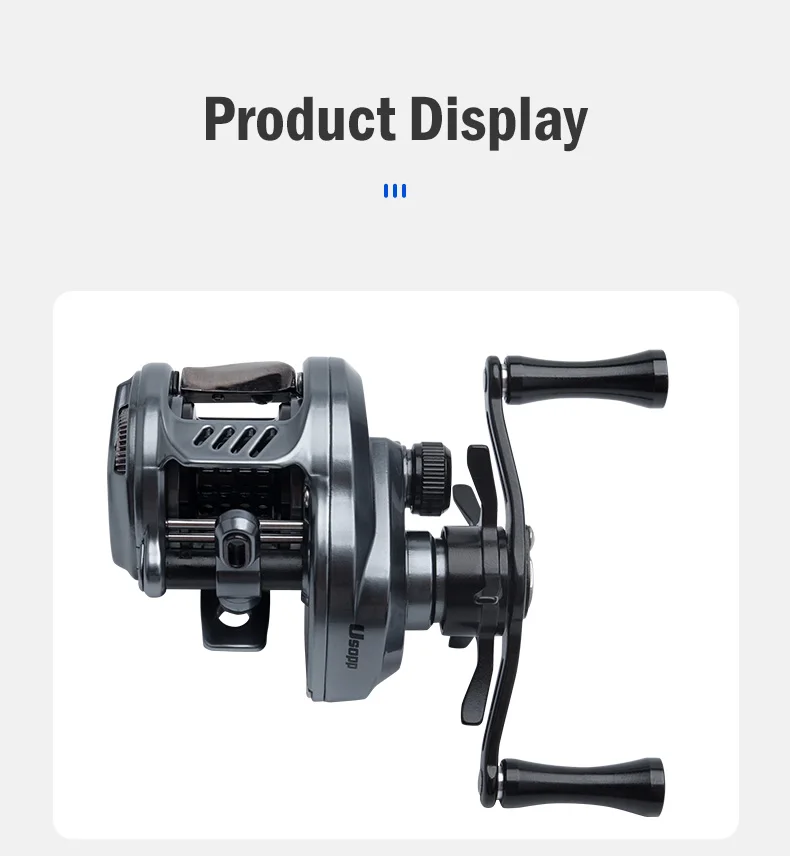 Leydun Neue Lysop-Baitcasting-Angelrollen, 125 g, ultraleicht, 7,6:1, Übersetzungsverhältnis 4,5 kg, Drag-Power-Köderwurfrolle, Baitcaster Tackle – Detail 15