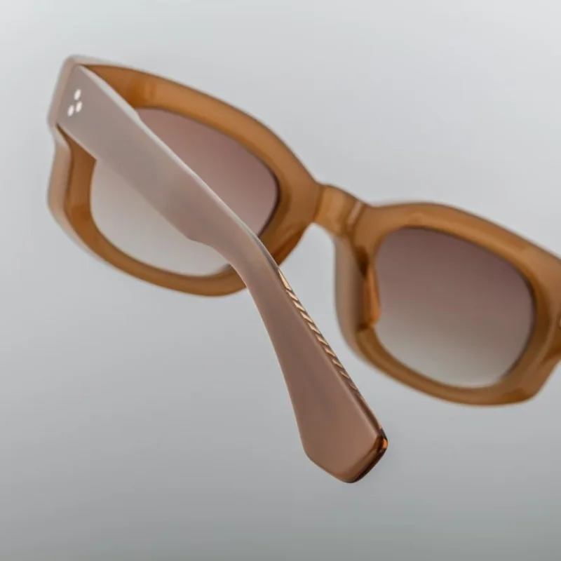 نظارات شمسية مصنوعة يدويًا من الأسيتات عالية الجودة لكل من الرجال والنساء، UV400 خارجي عصري وفردي #4