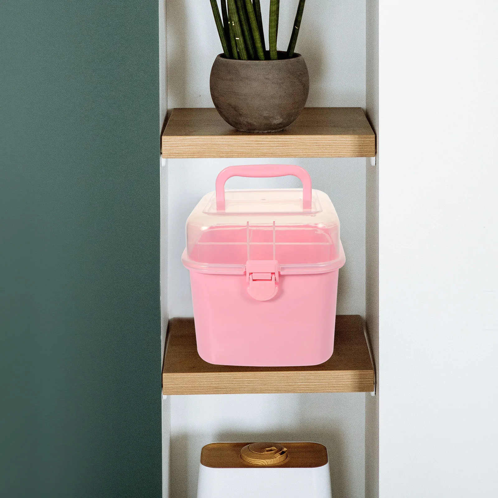 

Desktop Jewelry Case For Hair Accessories Storage Plastic Container Multifunctional Portable 3-Tier Holder