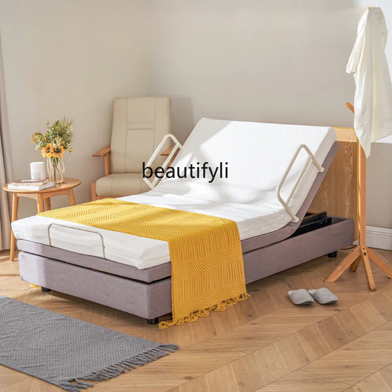 Electric Bed Smart Bed Household Multi-Functional Elderly Bed Automatic Lifting Widened Single 1.2 M