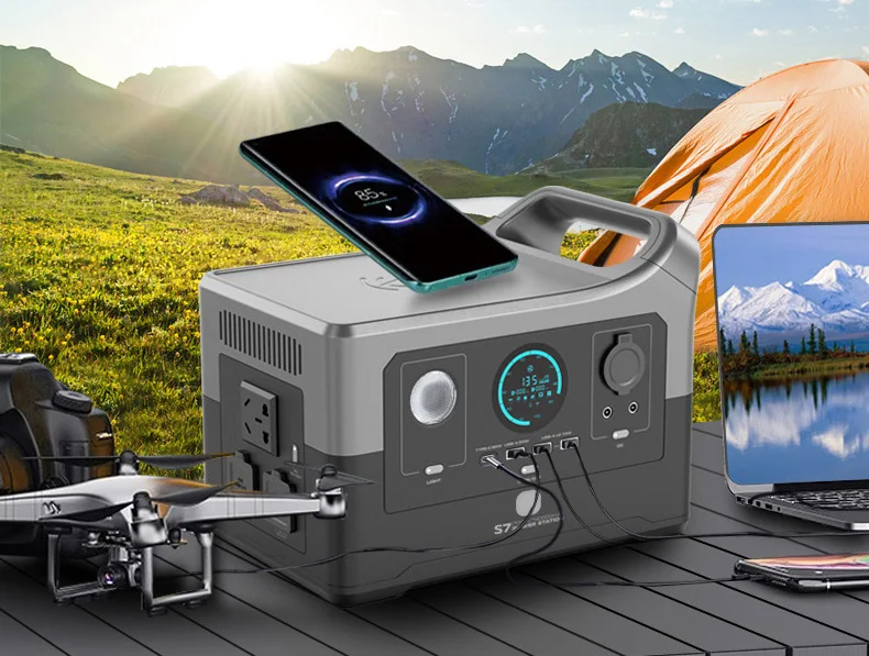 محطة كهربائية عالية الكفاءة 700 واط Lifepo4 12 فولت/24 فولت Lfp بطارية ليثيوم MPPT المحمولة في الهواء الطلق العرض لسيارة الانتقال كاتب #5