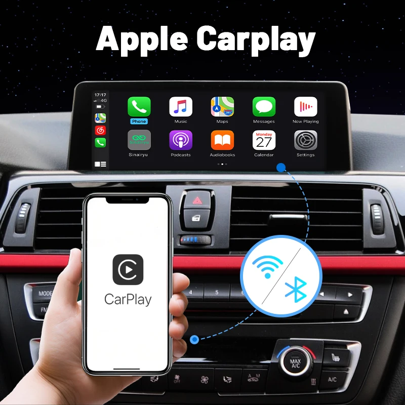 Sinairyu Wireless CarPlay for BMW NBT 1 2 3 4 5 7 Series X1 X3 X4 X5 X6 F15 F16 F25 F26 F48 F01 F10 F11 F22 F20 F30 F32