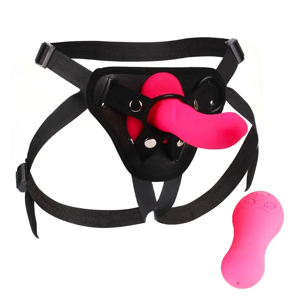 Sex Vibrator for Lesbian Didlo Strap on Harness  Vibrating Panties for Woman Sex Bondage Dildo Penis Belt Adult Vibrator