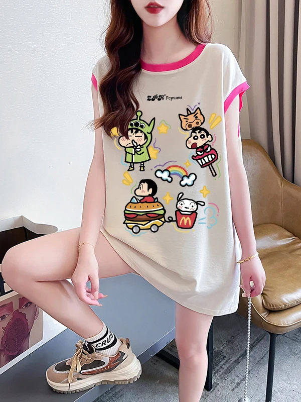 

Женская футболка больших размеров с круглым вырезом, свободная, удобная, с открытыми плечами, в стиле Color Block, летний топ