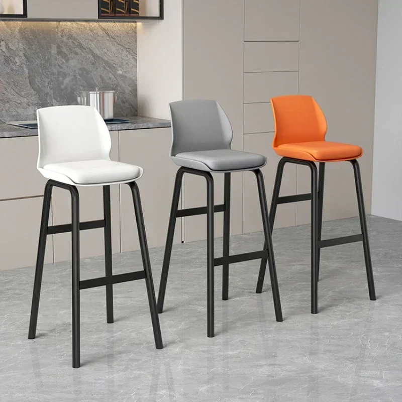 Square Kitchen Island Bar Chair Vanity Leather Lounge Modern Dining Bar Stool Library Design Sillas Para Comedor Home Furniture