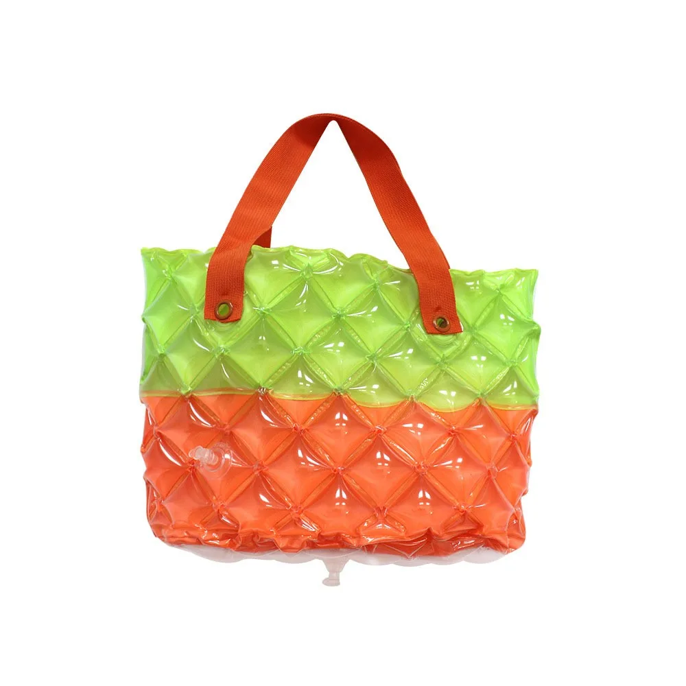 

New PVC Inflatable Shoulder Bag Oil Resistant Lightweight Beach Bag Waterproof Candy Color Crossbody Bag