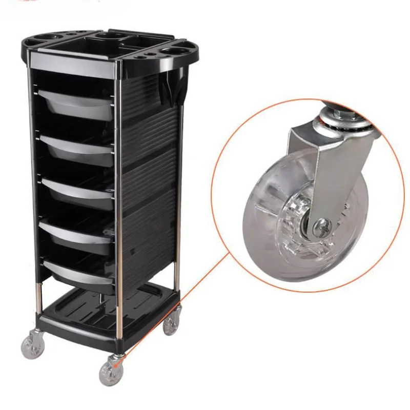 Rotating Trolley Cart Hair Furniture Barber  Wheels Beauty Muebles Para Salon De Belleza Hairdressing Transport Aesthetic ZLQ