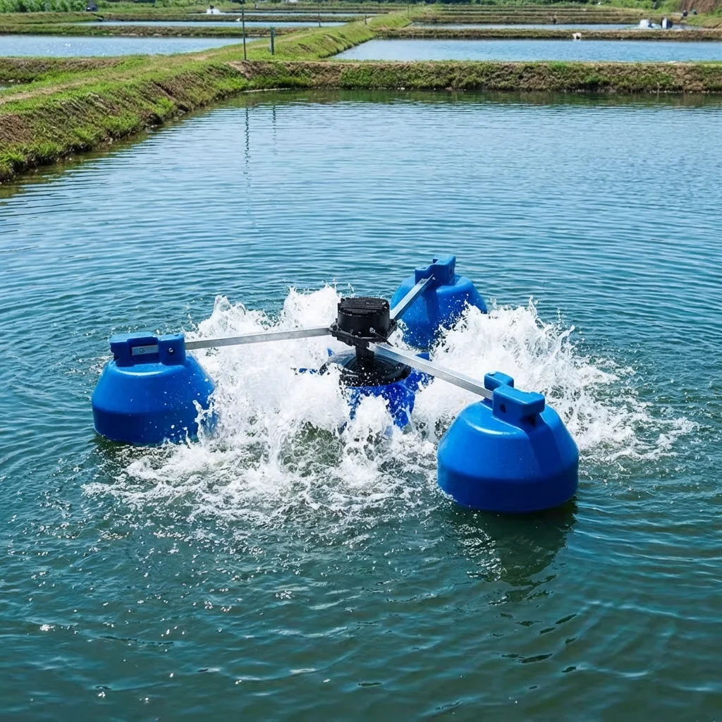 Low Maintenance Long Service Life 2.2kW Floating Impeller Aerator For Pond Aeration