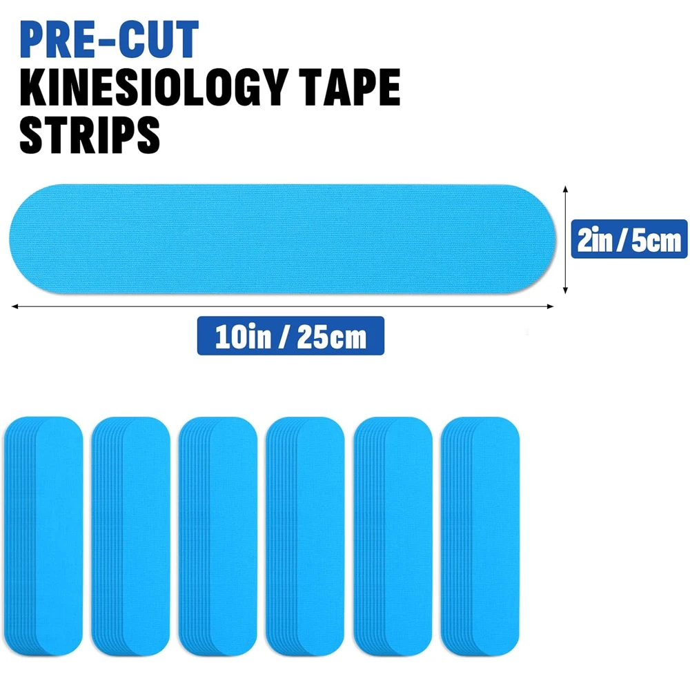 10PC Kinesiology Tape Pro Athletic Sports,Waterproof Breathable Athletic Elastic Kneepad Muscles &Joints Pain Relief Knee Taping