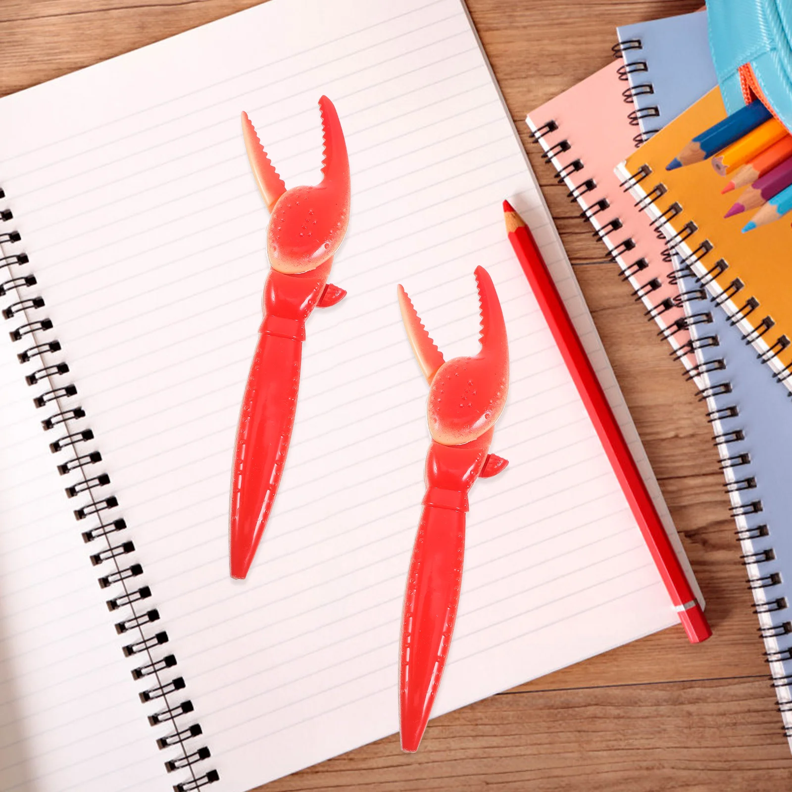 

2Pcs Crab Shaped Ink Pens Playful Portable Writing Pen Fine Point Design for Effortless Writing Perfect Party Favor Or Office