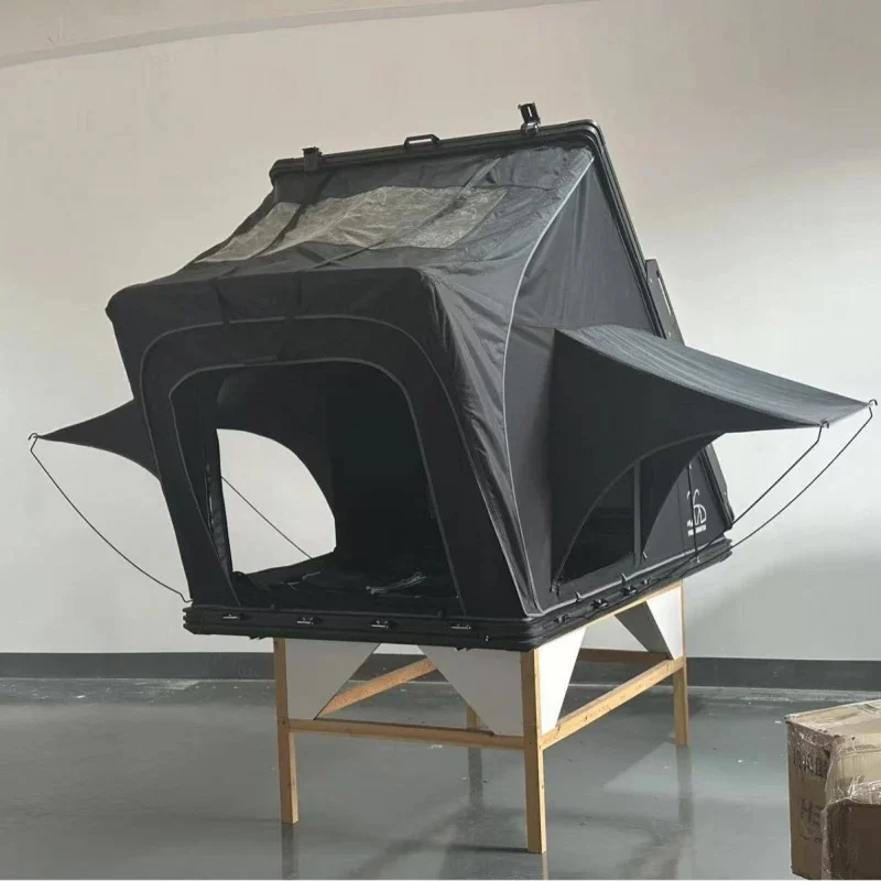 High Quality Custom Quick Open Aluminum Alloy Hard Rooftop Tent SUV Offroad Outdoor Camping Accessories