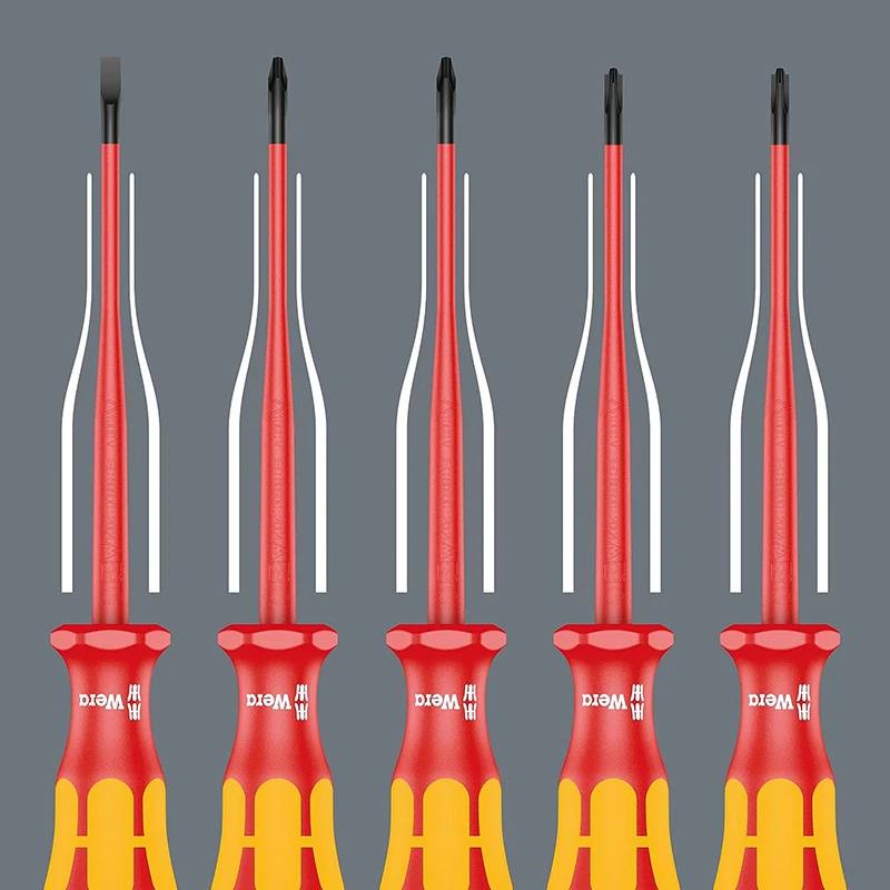 WERA 05136027001 Kraftform Kompakt VDE 17 Extra Slim 1 Insulated Screwdriver High Quality Materials Exquisite Workmanship