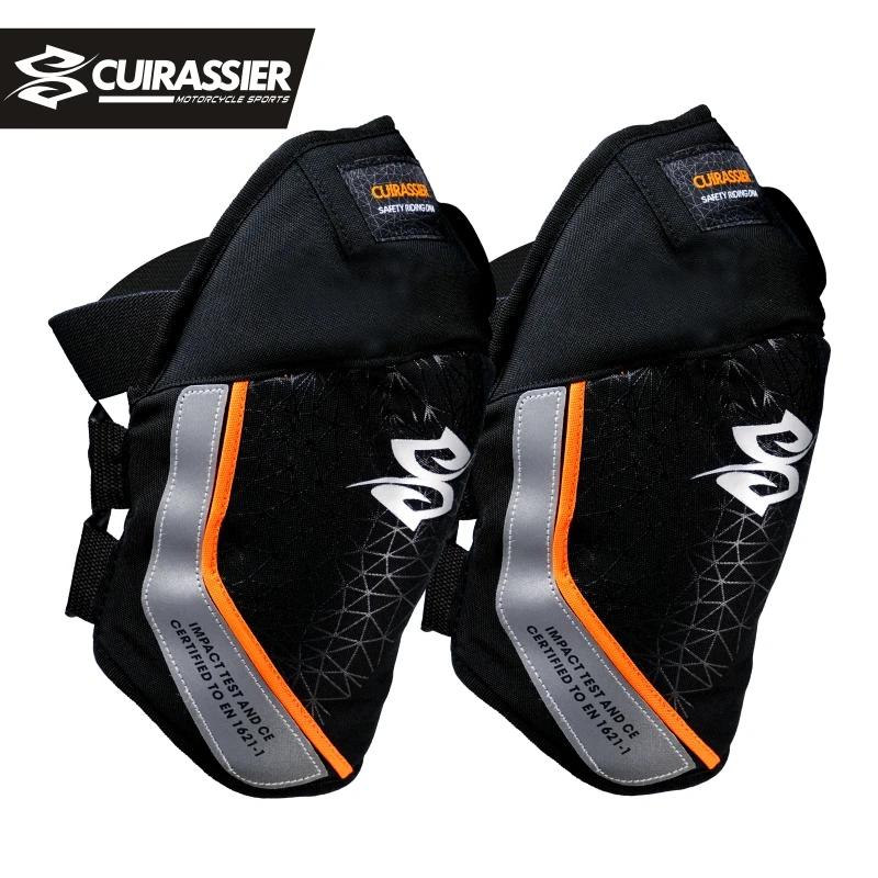 Cuirassier Spring Style Electric Motorcycle Knee Pads water proof Knee Protective Equipment MX ATV Motocross Sport Crashproof