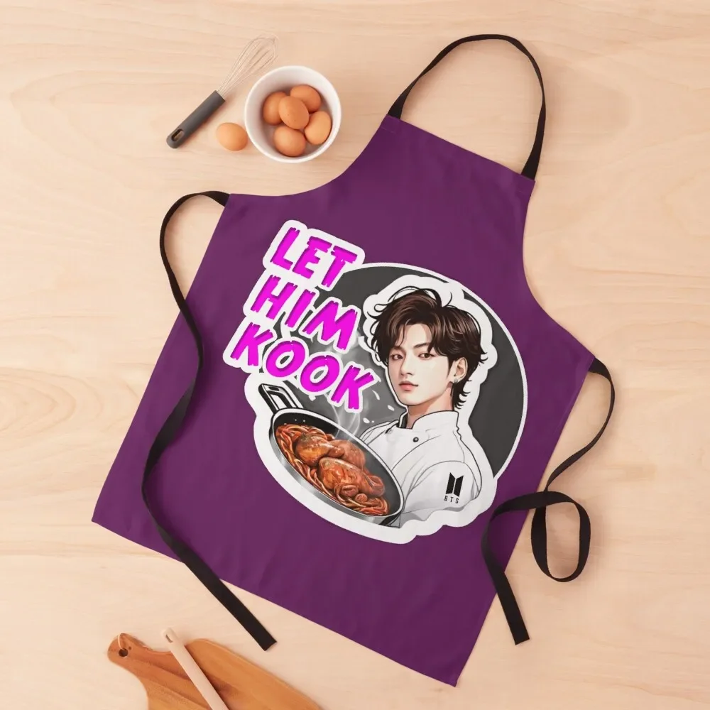 

LET HIM KOOK Apron Women Kitchen'S Christmas gift Apron