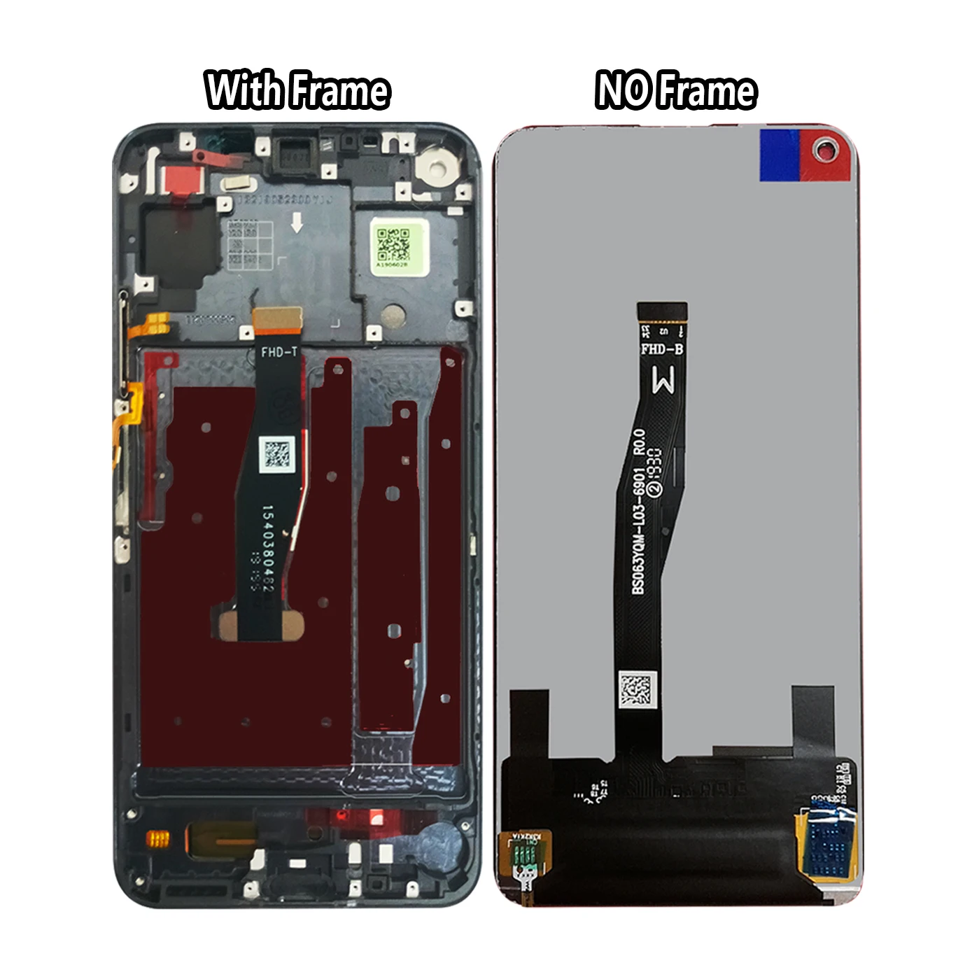 6.26\'\' for Huawei Nova 5T YAL-L21 L61A L71A LCD Screen+Touch Display Digitizer Replacement For honor 20 Display with frame