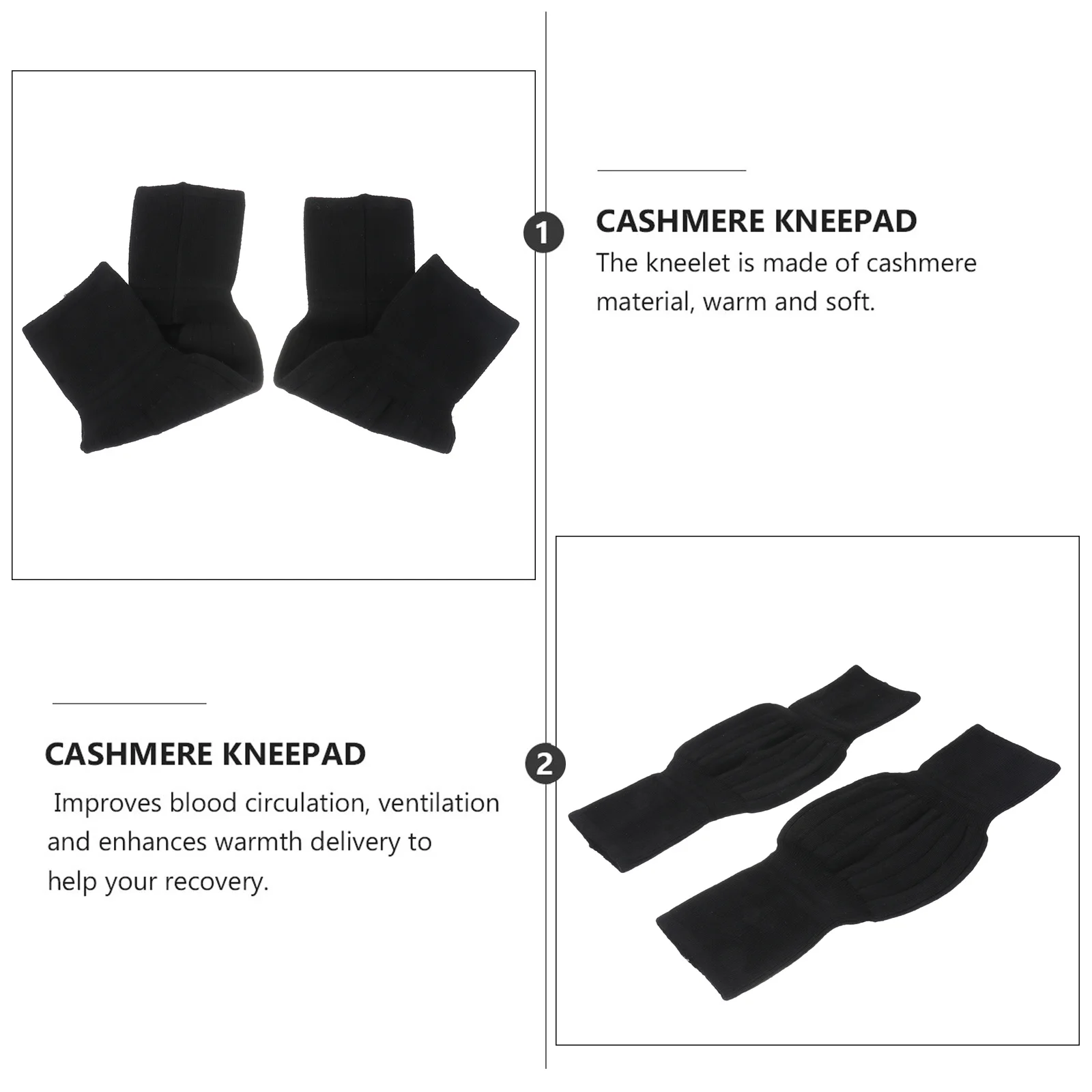 

1 Pair Cashmere Knee Sleeve For Arthritis Support Cycling Yoga Sports Winter Leg Warmer Health Care