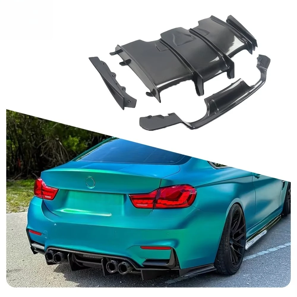 

Диффузор заднего бампера из карбона в стиле PSM, автозапчасть для тюнинга, элемент кузова, комплект для тюнинга, задний диффузор для BMW F80 F82 M3 M4