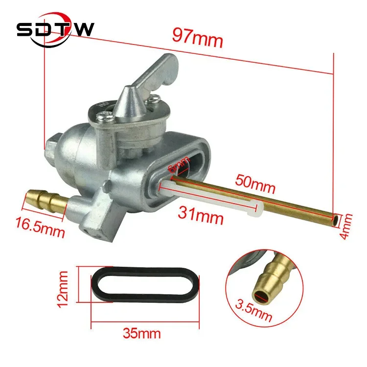 

Fuel Vavle Petcock Shut Off Tank Switch Fits for Honda CB100/CB125/CB175/XL125/CL125/CA175
