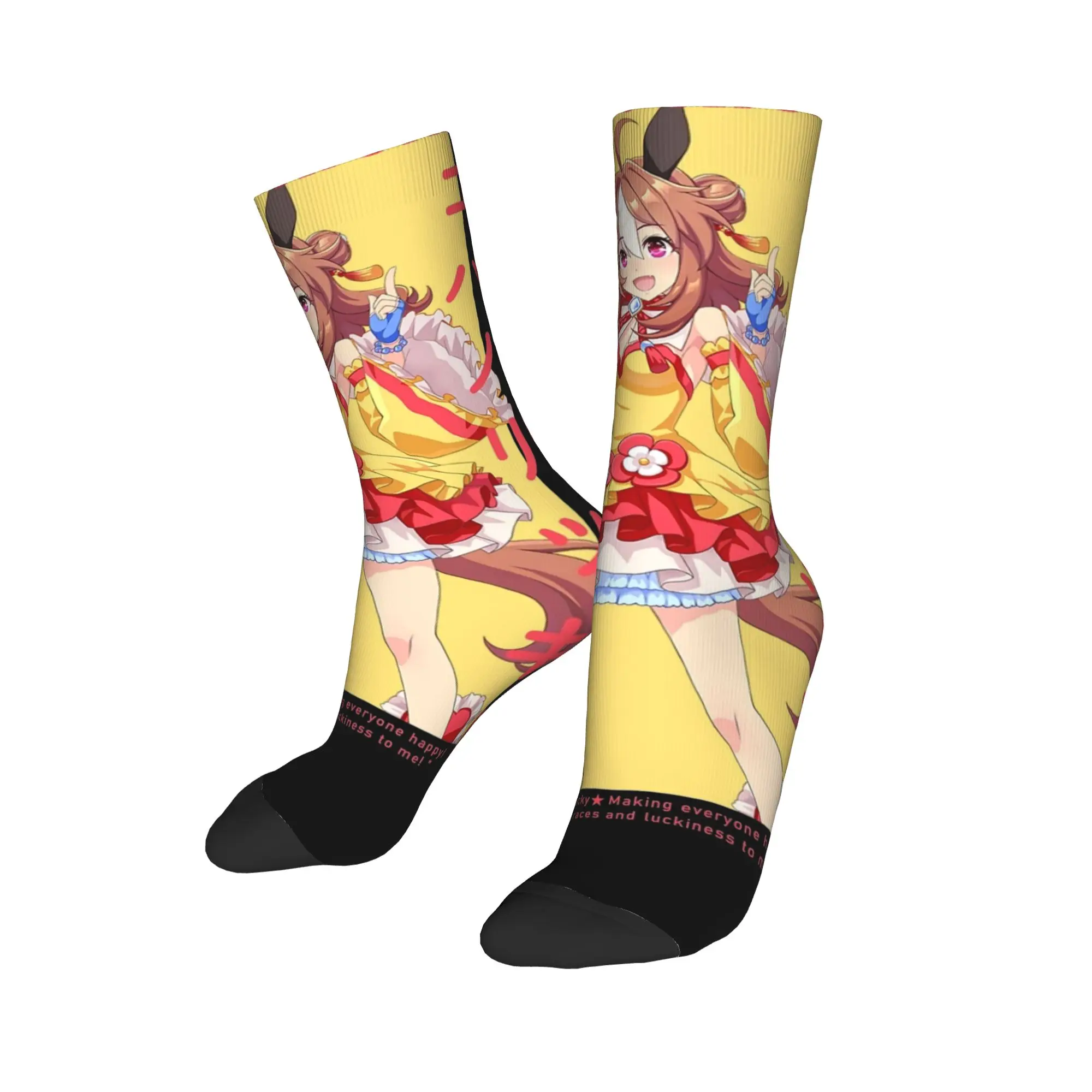 

Крутые баскетбольные носки Uma Musume Copano Rickey, полиэстеровые носки унисекс, нескользящие