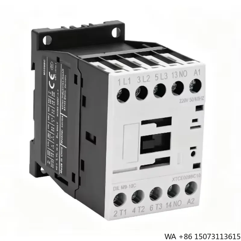 for DILM9 10C 3 Pole AC Contactor DIN Rail Mount Screw Terminal Industrial Motor Switching Electromagnetic Contactor