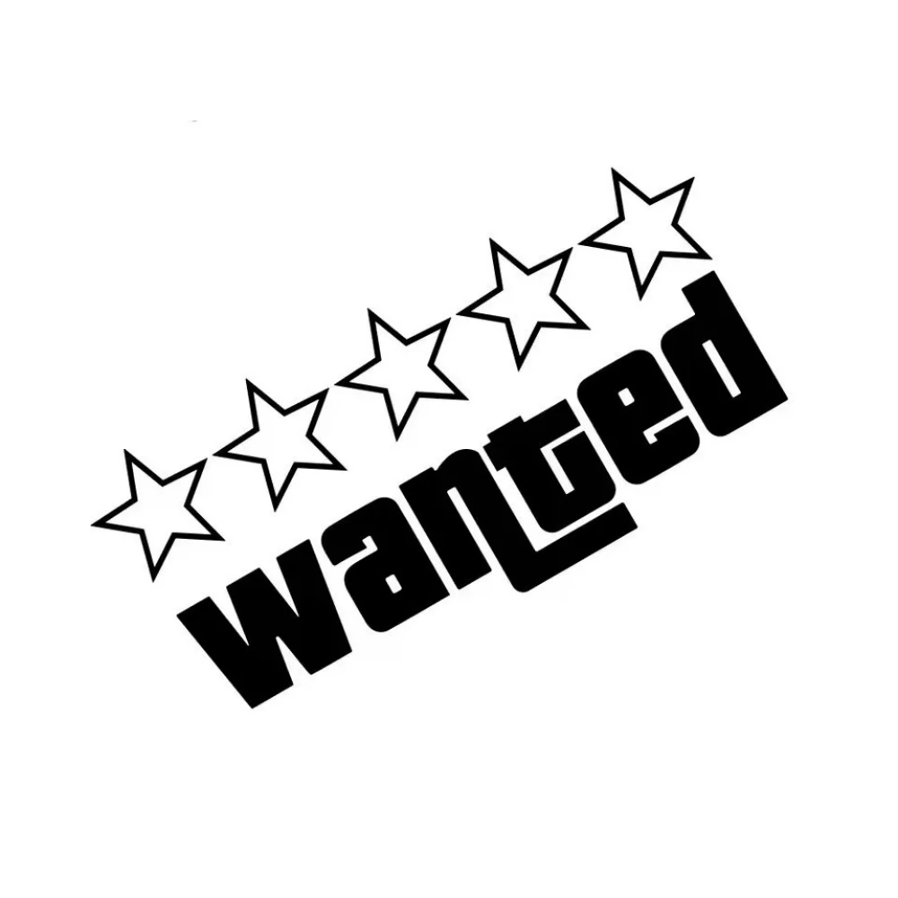 Car Stickers Wanted Laser Car Funny Stickers Auto Vinyl Film Decals for Car Bumper Windows Motorcycle Laptop Walls Accessories image 5