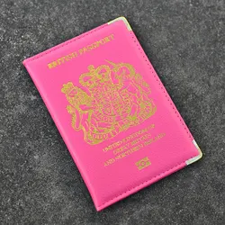 United Kingdom British Passport Cover UK  Women Case for Passport Pink Girls cover of british passport