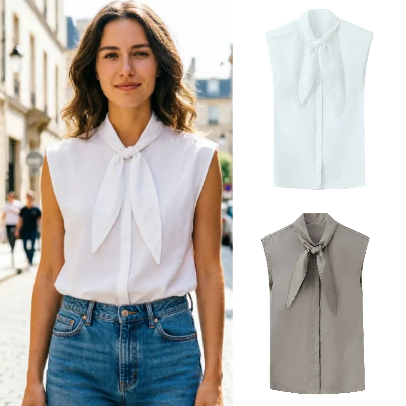 

2026 Spring New Arrival: Chic Butterfly Bow Shirt