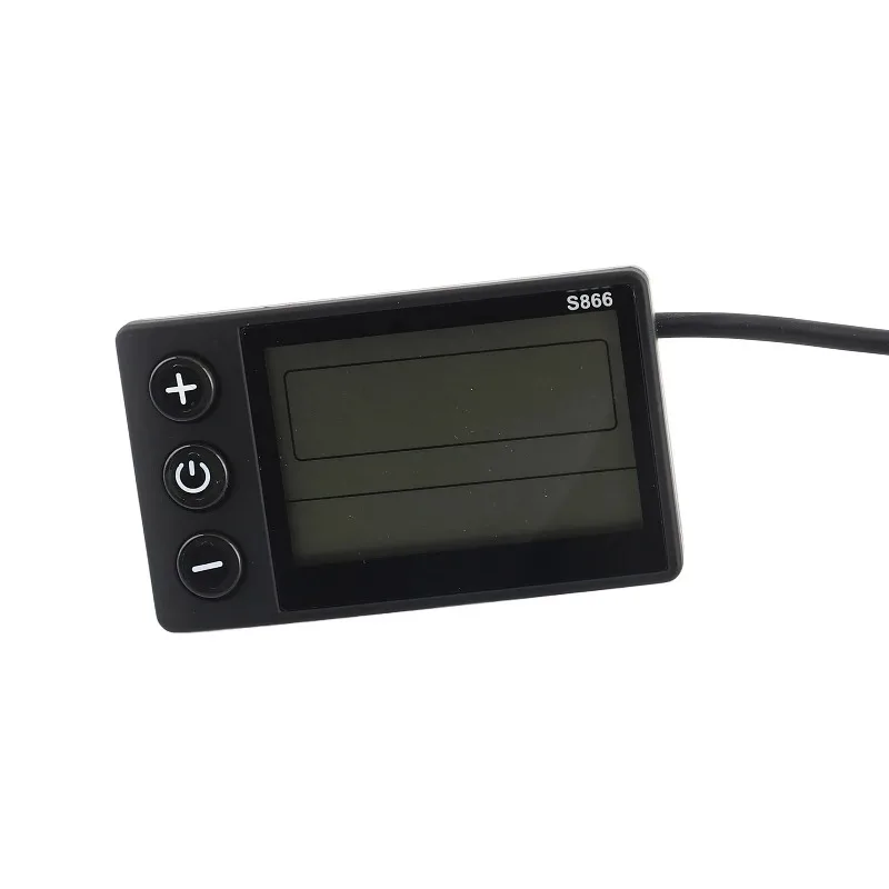 

S866 Electric Bicycle LCD Display Meter 24V 36V 48V Electric Scooter Control Panel with SM Plug