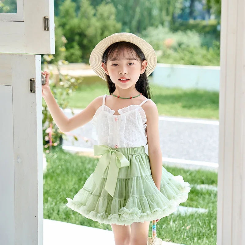 Skirt Milan Classic Children Shirt Children's Pettiskirt Girls Spring and SummertutuDress Princess Dress Tulle Skirt