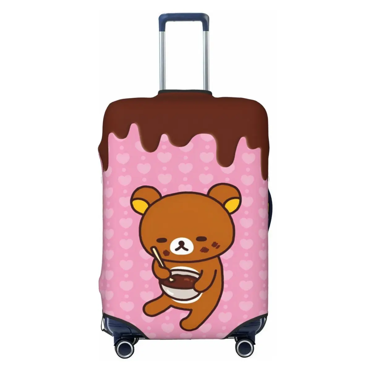 Rilakkuma الكرتون غطاء حقيبة عطلة الدب الحيوان حقيبة أمتعة عملية حماية السفر
