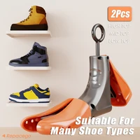 Repacego 1/2 Uds ensanchador de zapatos árboles universales Unisex mujeres hombres longitud ajustable ancho expansor superior extensor Keeper