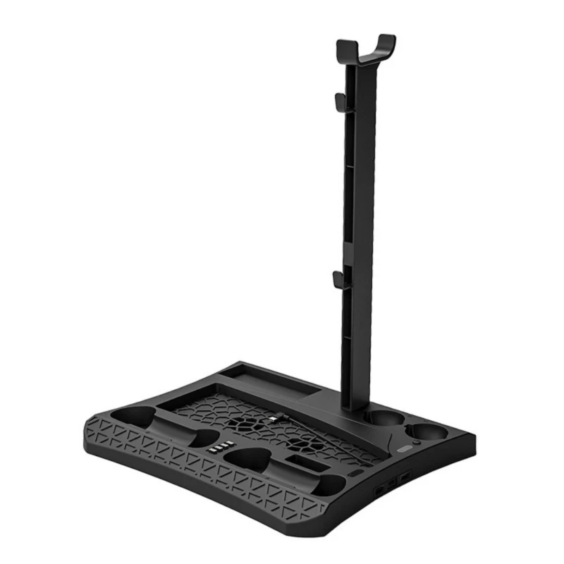 

Gaming Organizers Vertical Consoles Stand With Cooling Systems, Controller Charging And Headsets Stand for P5 Consoles