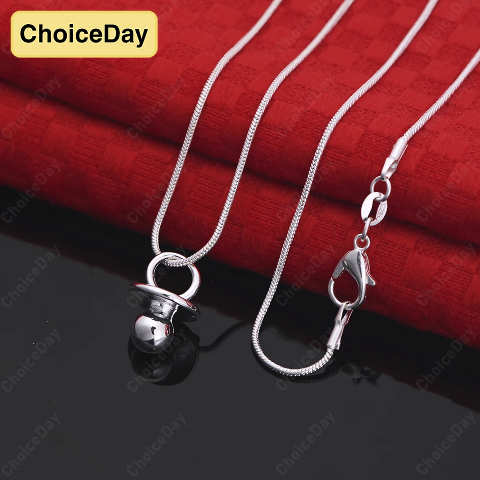 

ChoiceDay Fashion 925 Sterling Silver Exquisite Geometric Pendant Necklace Women's Gift Jewelry Party Accessories